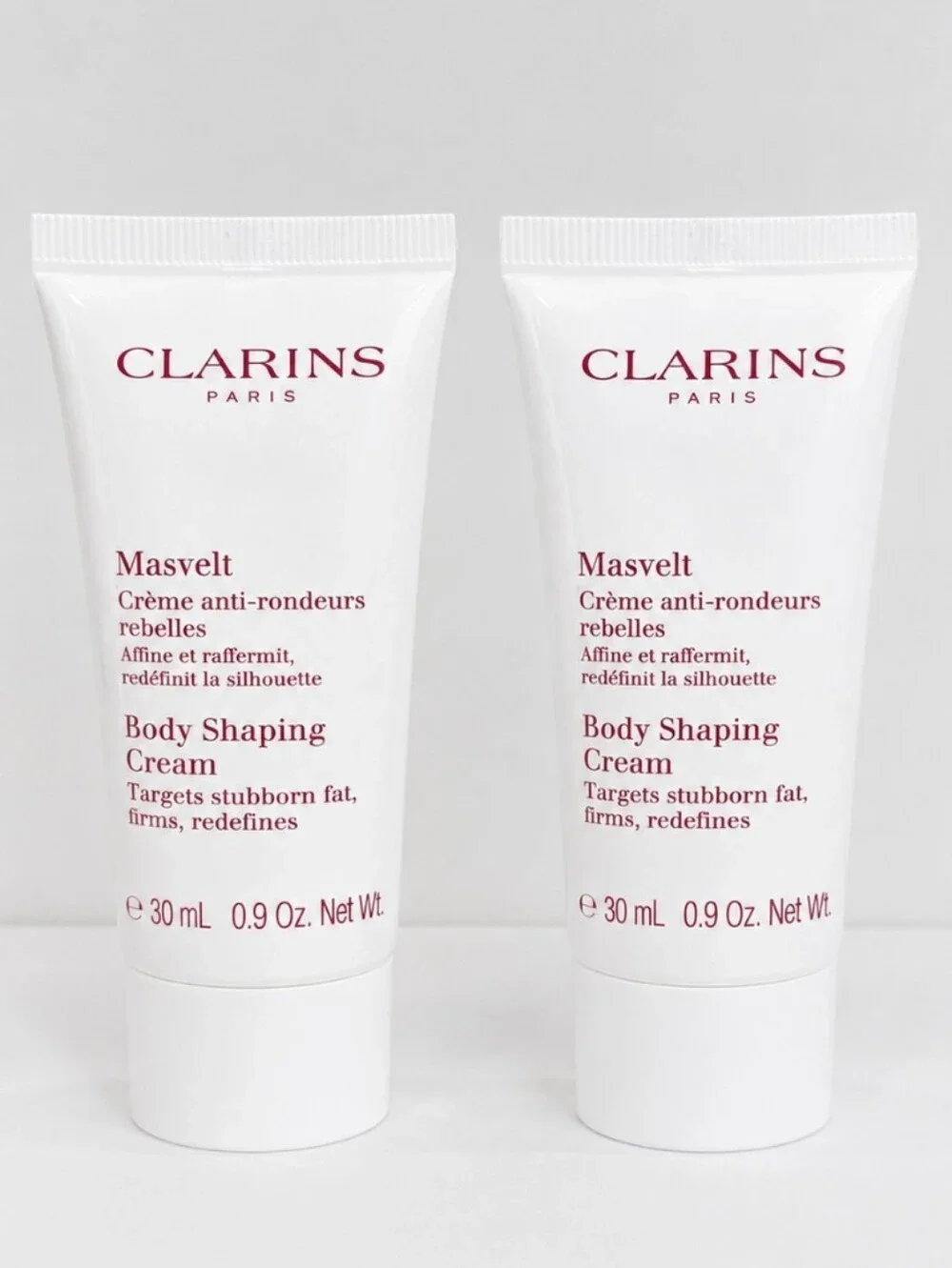 Clarins Masvelt Body Shaping Cream 30ml x2 Travel Size Firming Contouring New